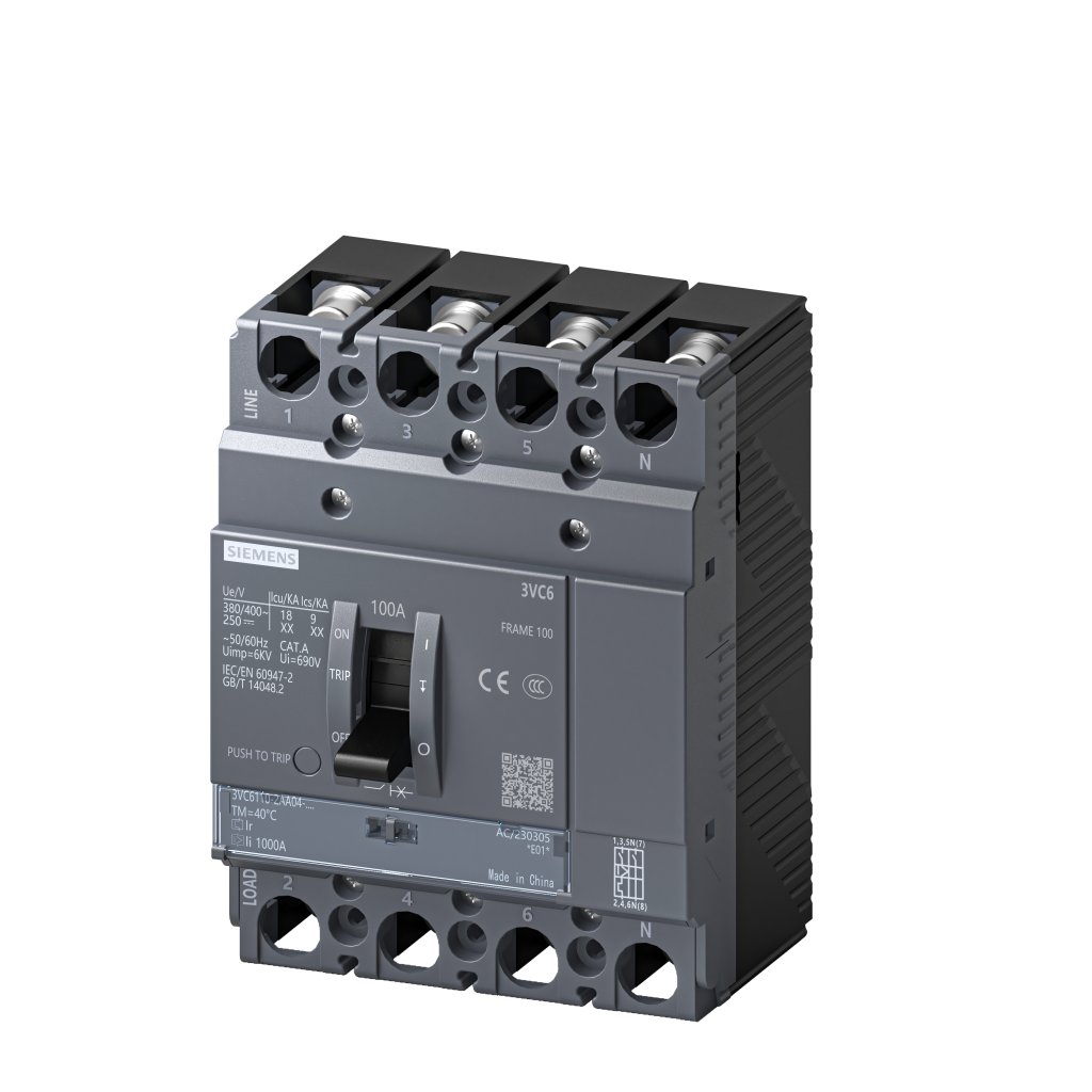 西门子 SENTRON 3VC6 塑壳断路器 3VC6180-1AA04-0AA0