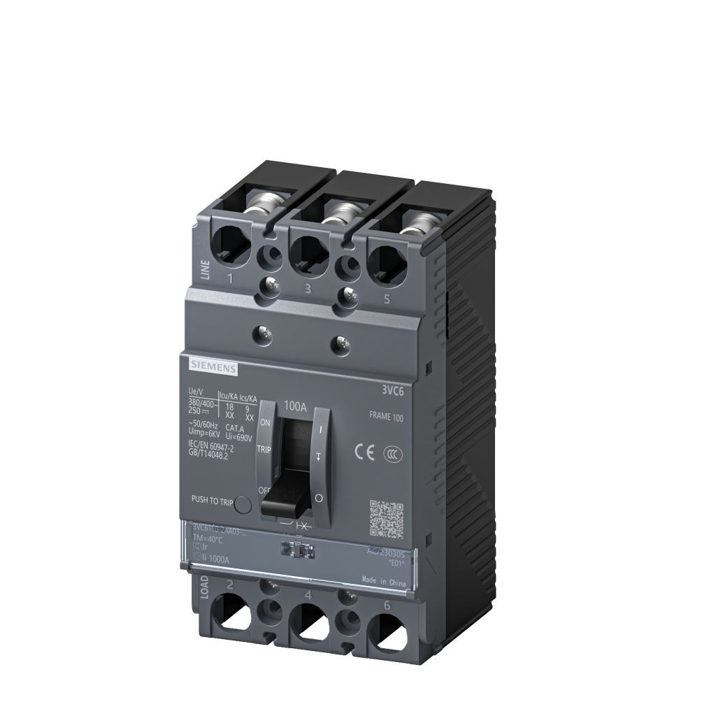 西门子 SENTRON 3VC6 塑壳断路器 3VC6120-1AA03-0AA0