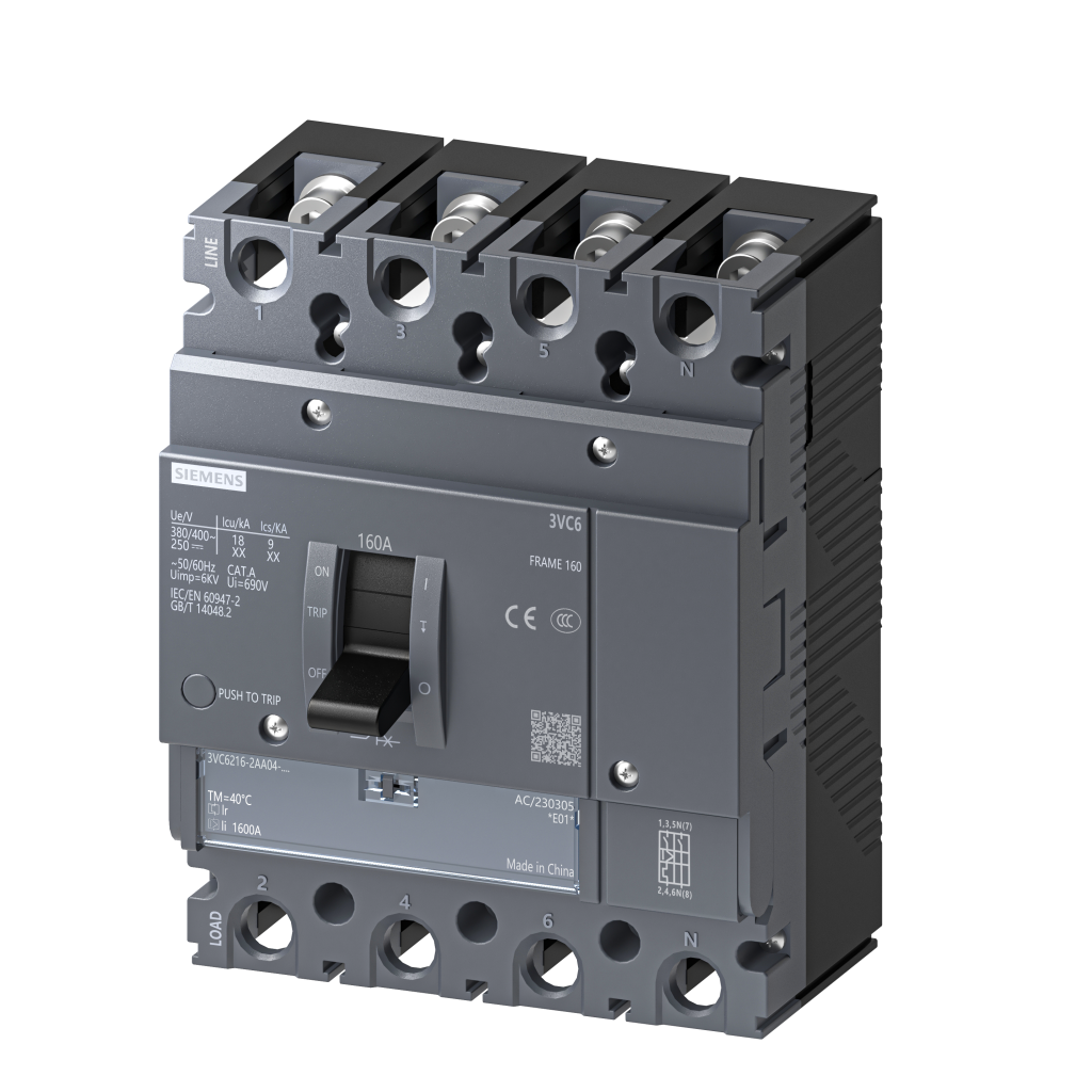 西门子 SENTRON 3VC6 塑壳断路器 3VC6212-2AA04-0AA0