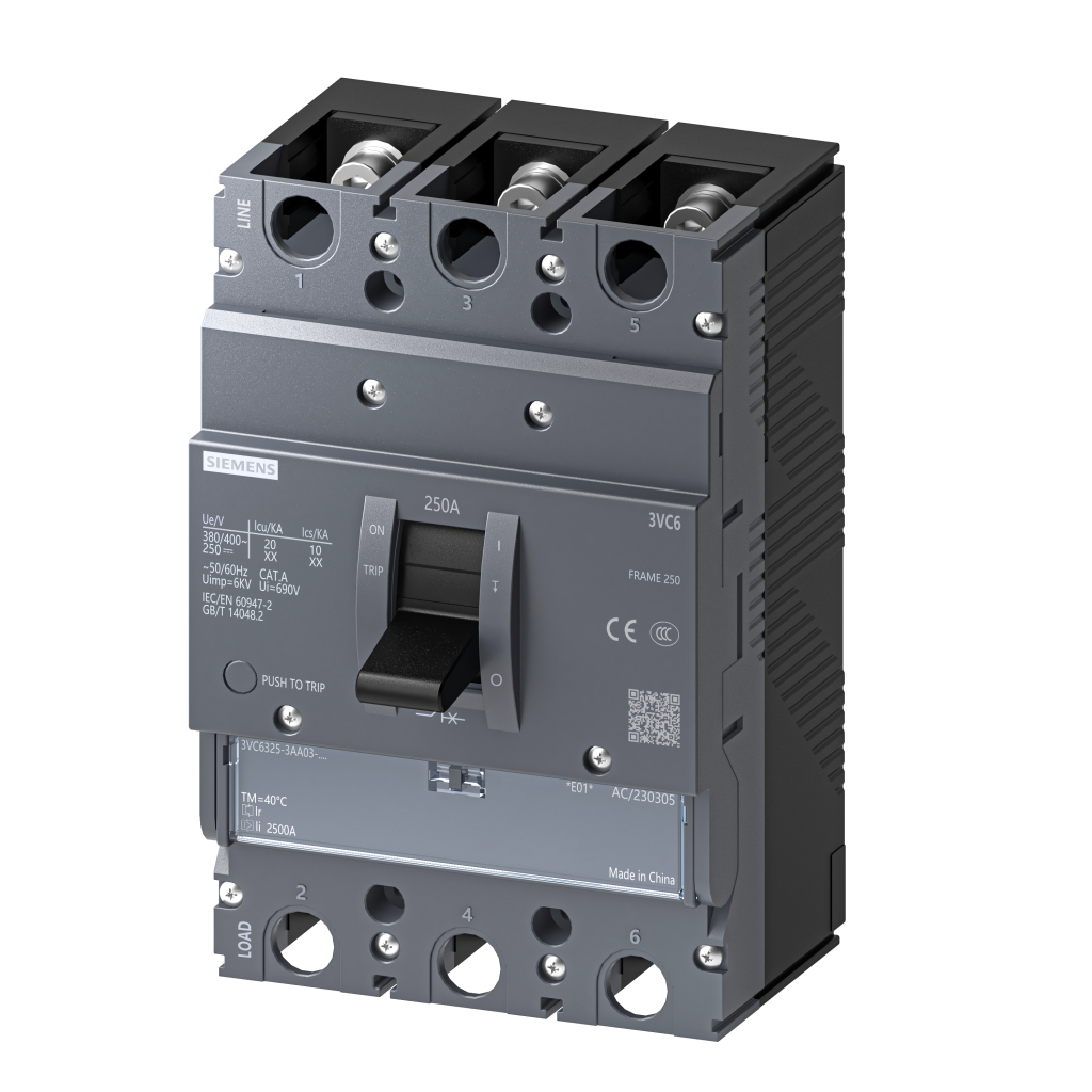 西门子 SENTRON 3VC6 塑壳断路器 3VC6316-3AA03-0AA0
